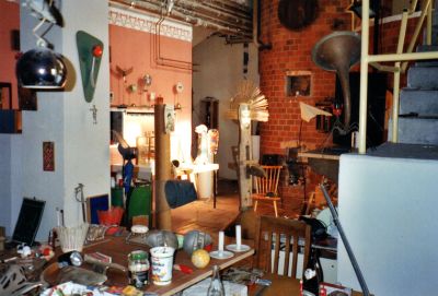 Atelier Pillham - Treppenaufgang ins Mittelgeschoss