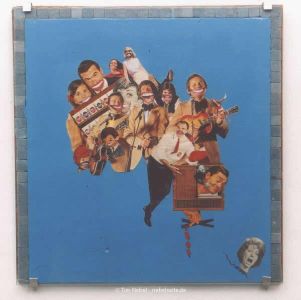 Zeitungscollage Mundart mit Mosaikrahmen