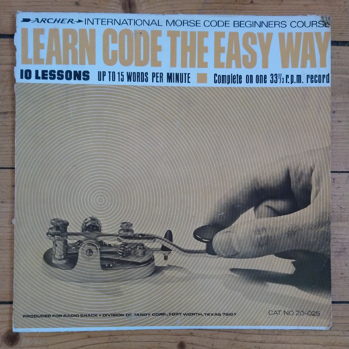 Fundstück: Schallplatte Learn code the easy way